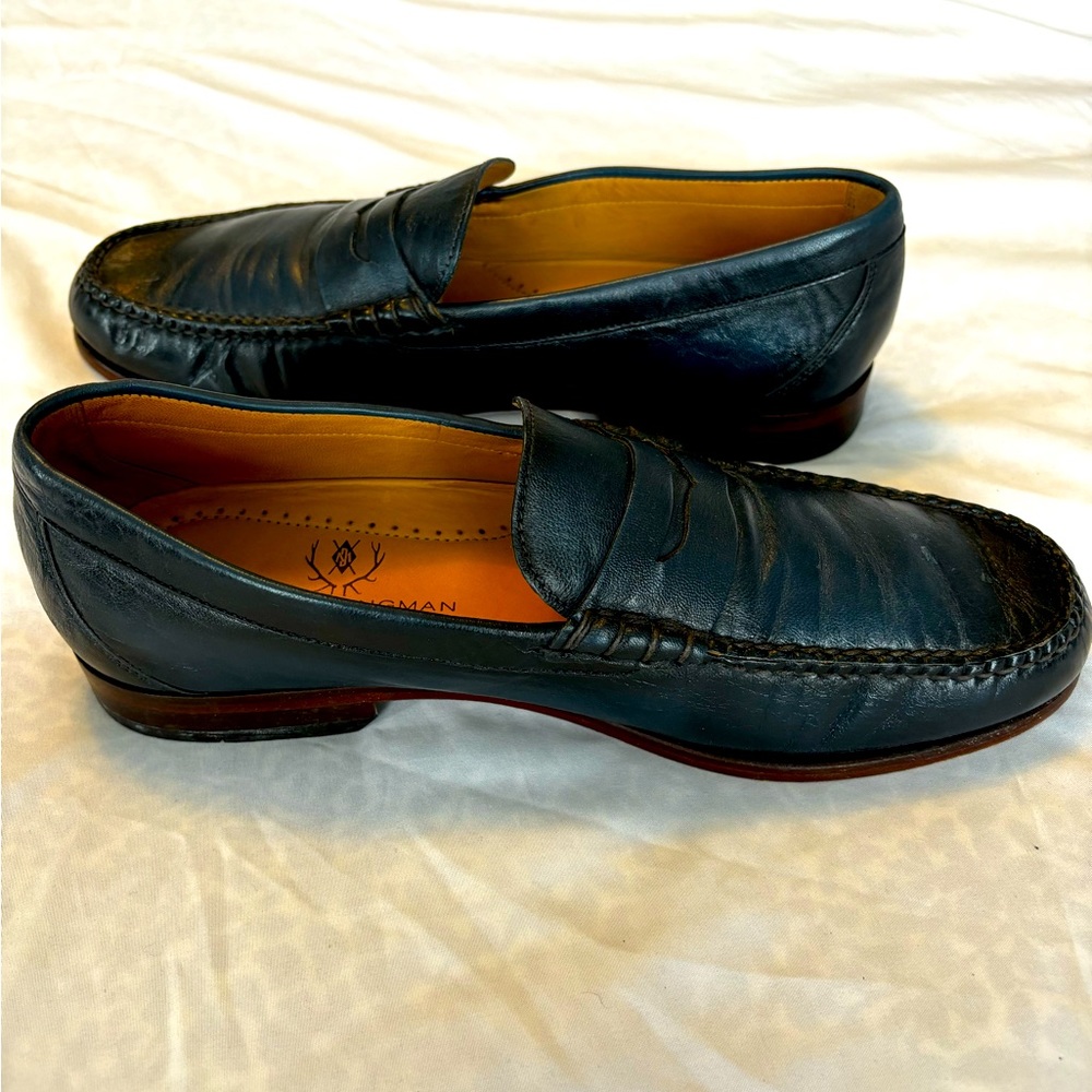 Martin Dingman Navy Loafers Size 10